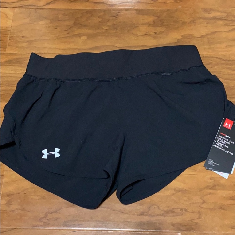 Brand new black Under Armour running shorts